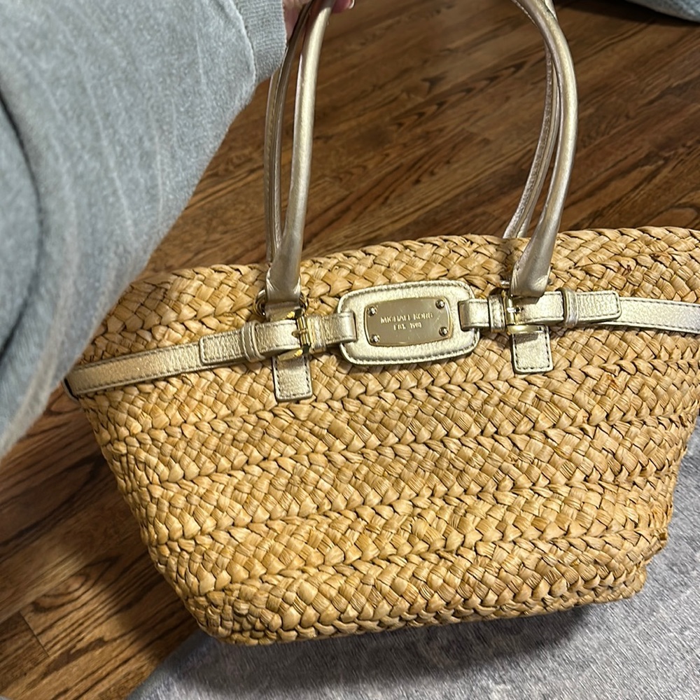Michael Kors straw bag